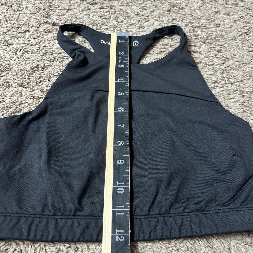 Outdoor Voices Sports Bra Womens Small Black High Neck Racerback Athletic‎ Gym - Picture 4 of 9
